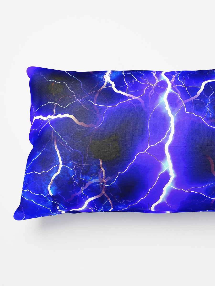 Blue Lightning Throw Pillow product image (9)