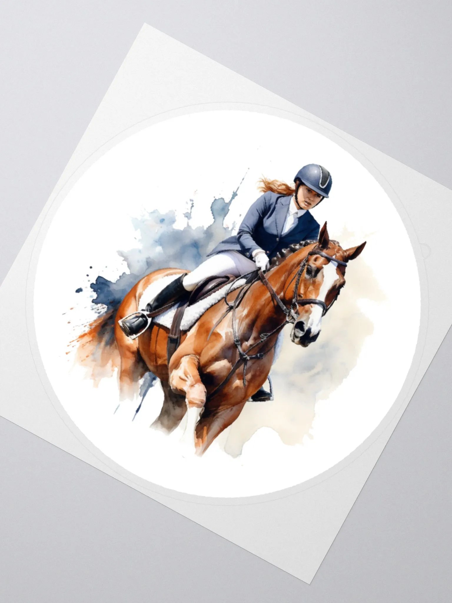 Female horse rider sticker product image (2)