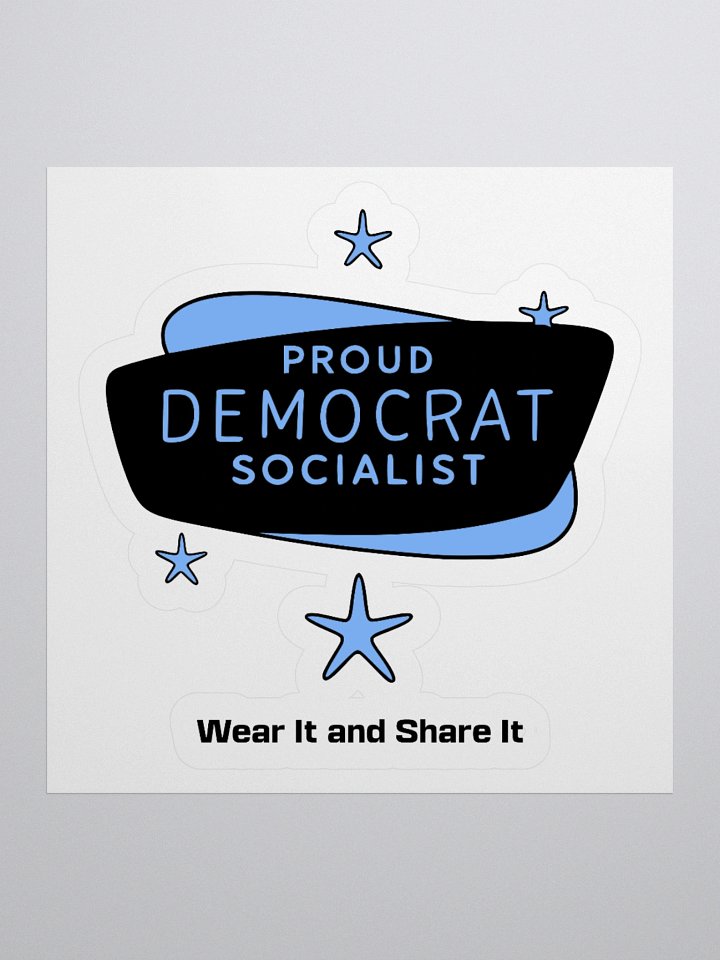 Proud Democrat Socialist Bold Identity Stickers (C) product image (3)