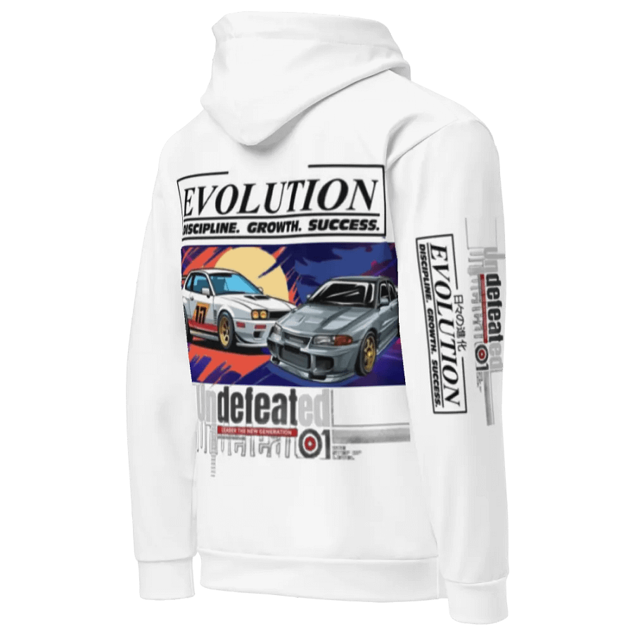 Man Recycled Unisex Hoodie Evolution Undefeated product image (5)