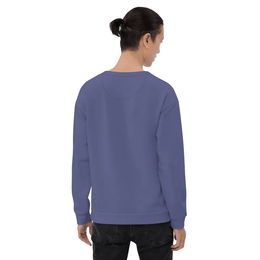 Plain Dark Purple Soft Summer Unisex Recycled Polyester Heavyweight Premium Sweatshirt by Treasure Pie product image (8)