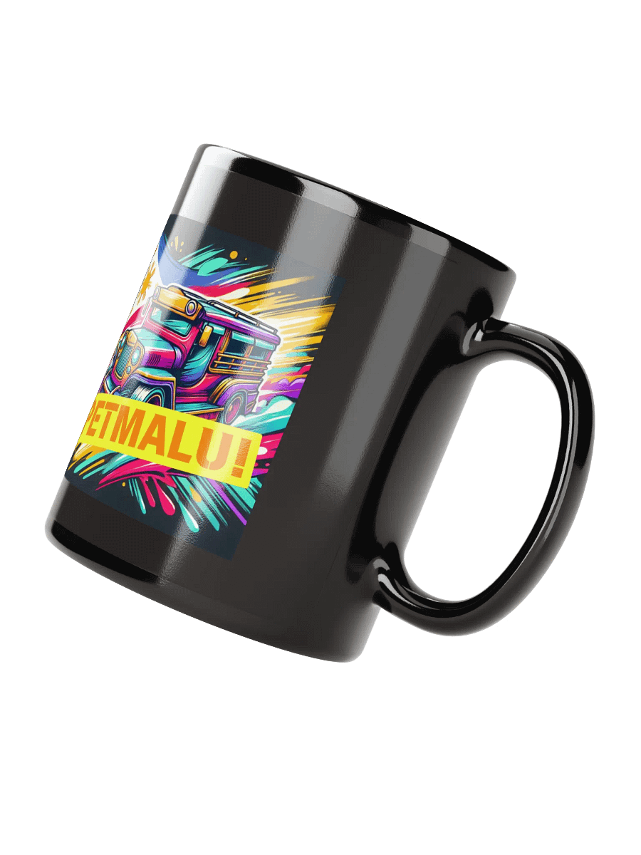 Petmalu Jeepney Black Glossy Mug product image (3)