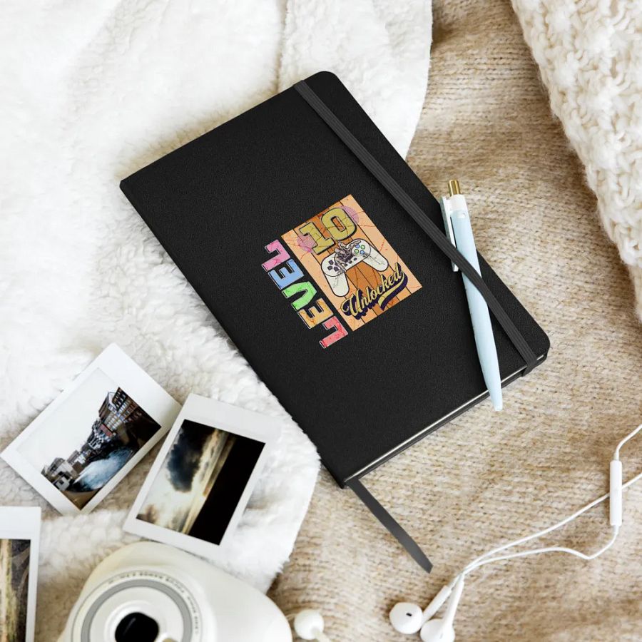 Level 10 Unlocked Gaming Milestone Hardcover Notebook product image (9)