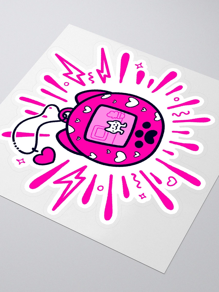 Lovely Digital Meow Sticker - Hot Pink product image (8)