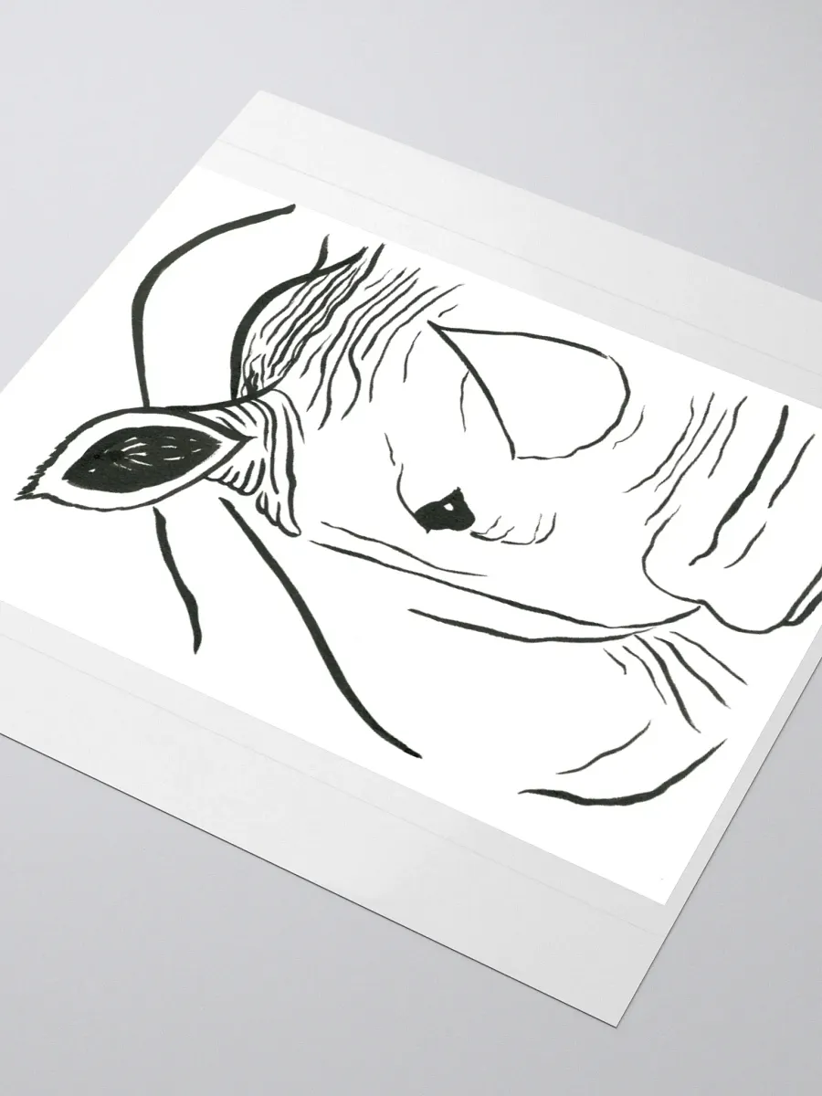 Face Of A Rhino Sticker product image (7)
