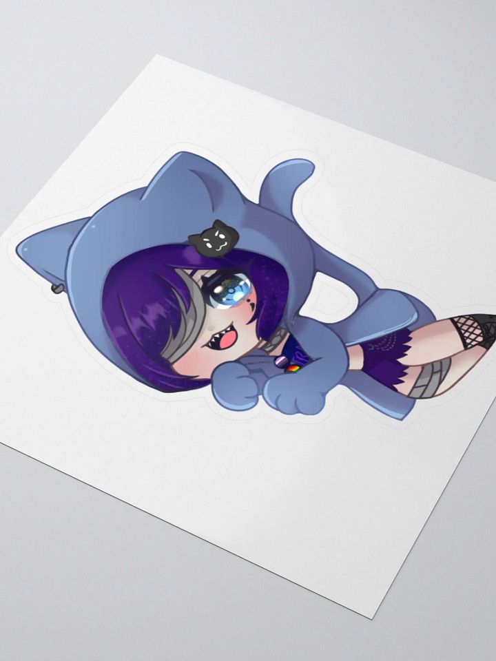 Chibi Nyan Pudz Kiss Cut Sticker product image (2)