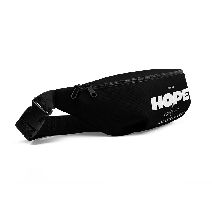 "Hope in Jehovah" Psalm 130:5 Black Fanny Pack product image (2)