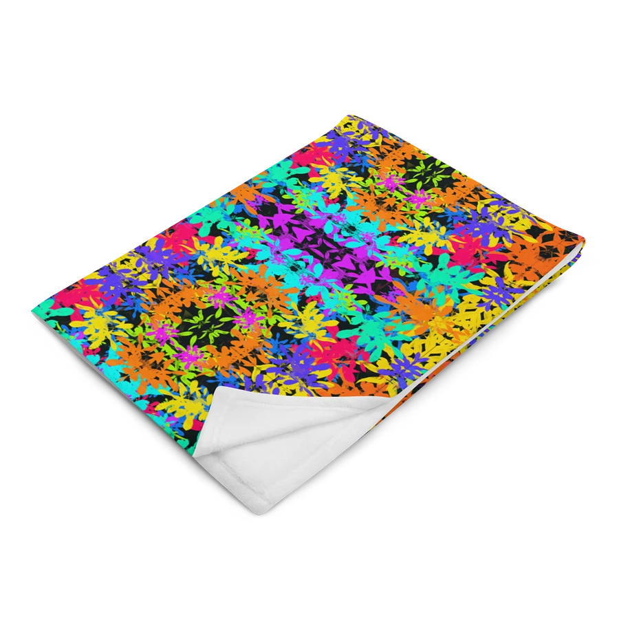 Bright Colourful Leaves Pattern Blanket product image (6)