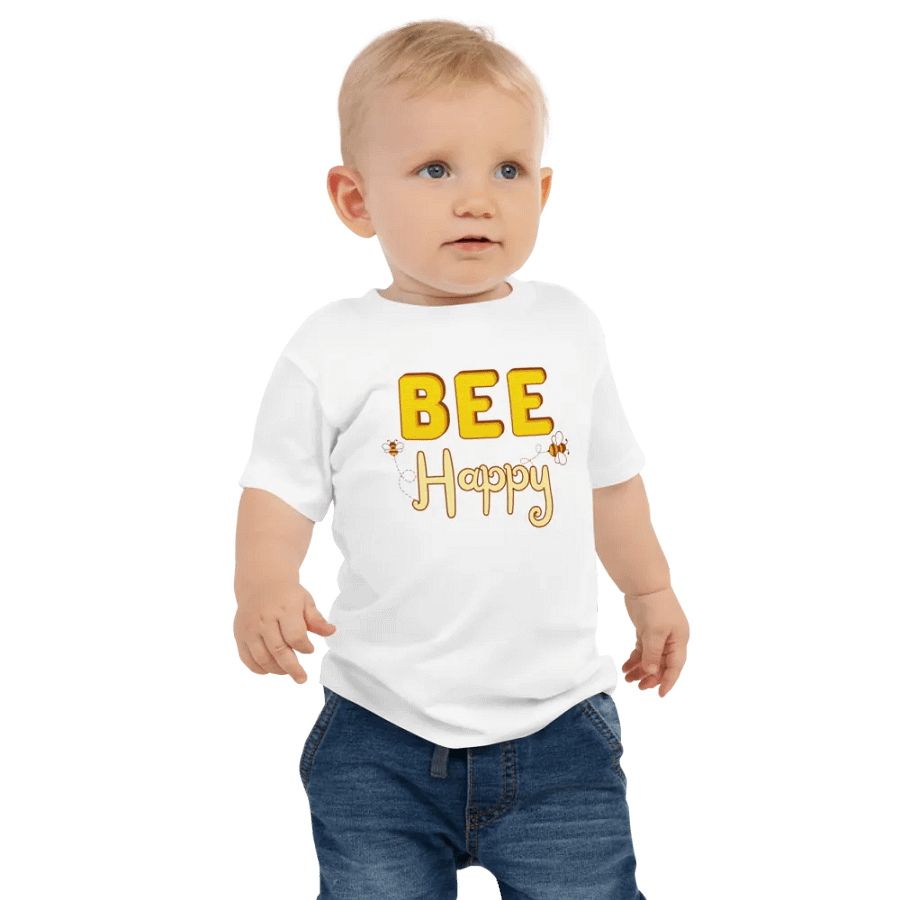 Bee Happy Baby T-shirt product image (6)