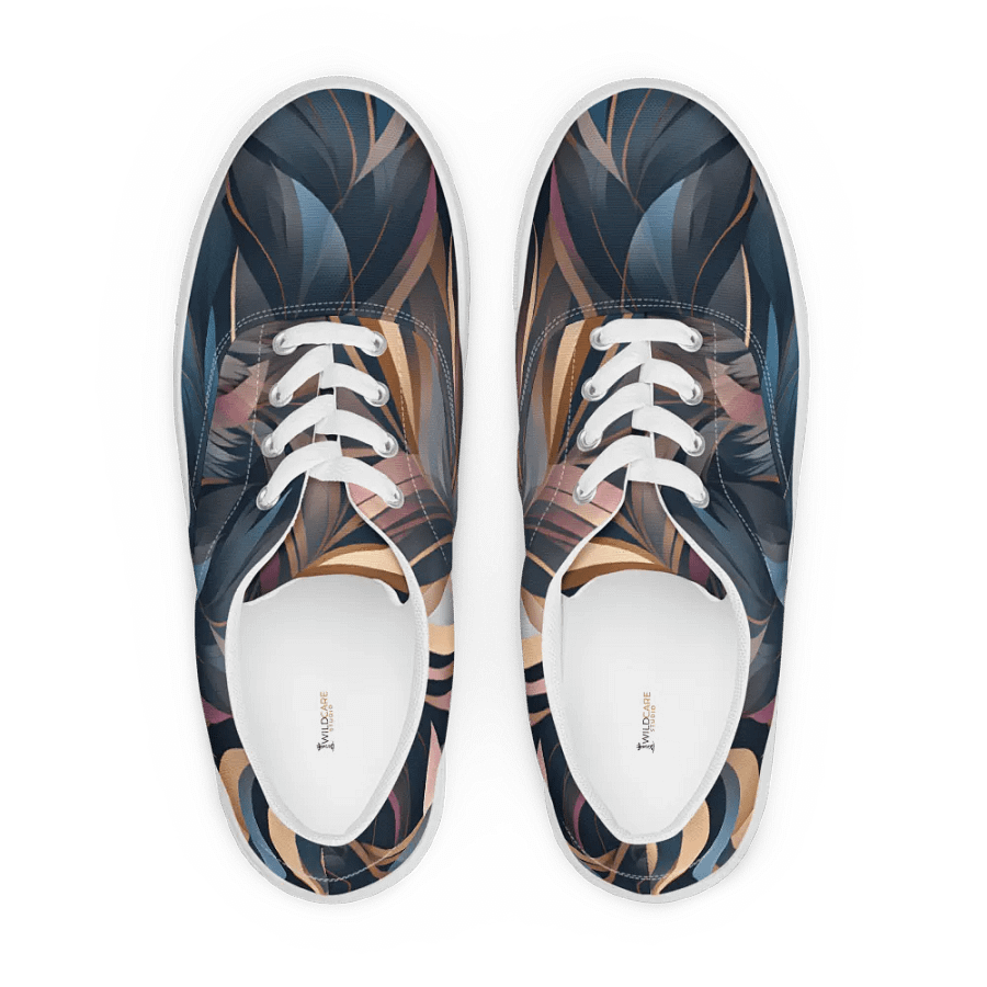 Feathered Harmony Lace-Up Canvas Shoes product image (5)