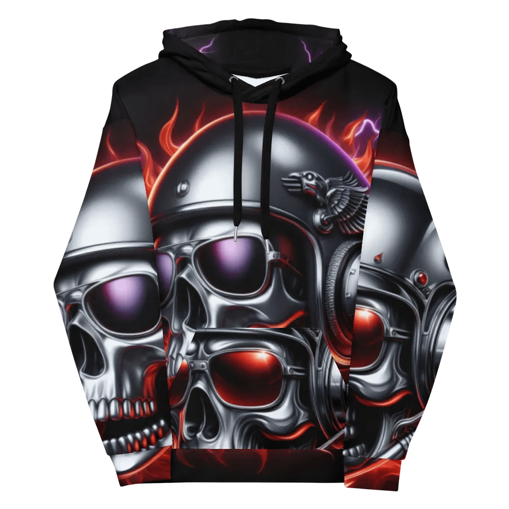 Fury of the Aviator - Unisex Skull Hoodie #53 product image (12)