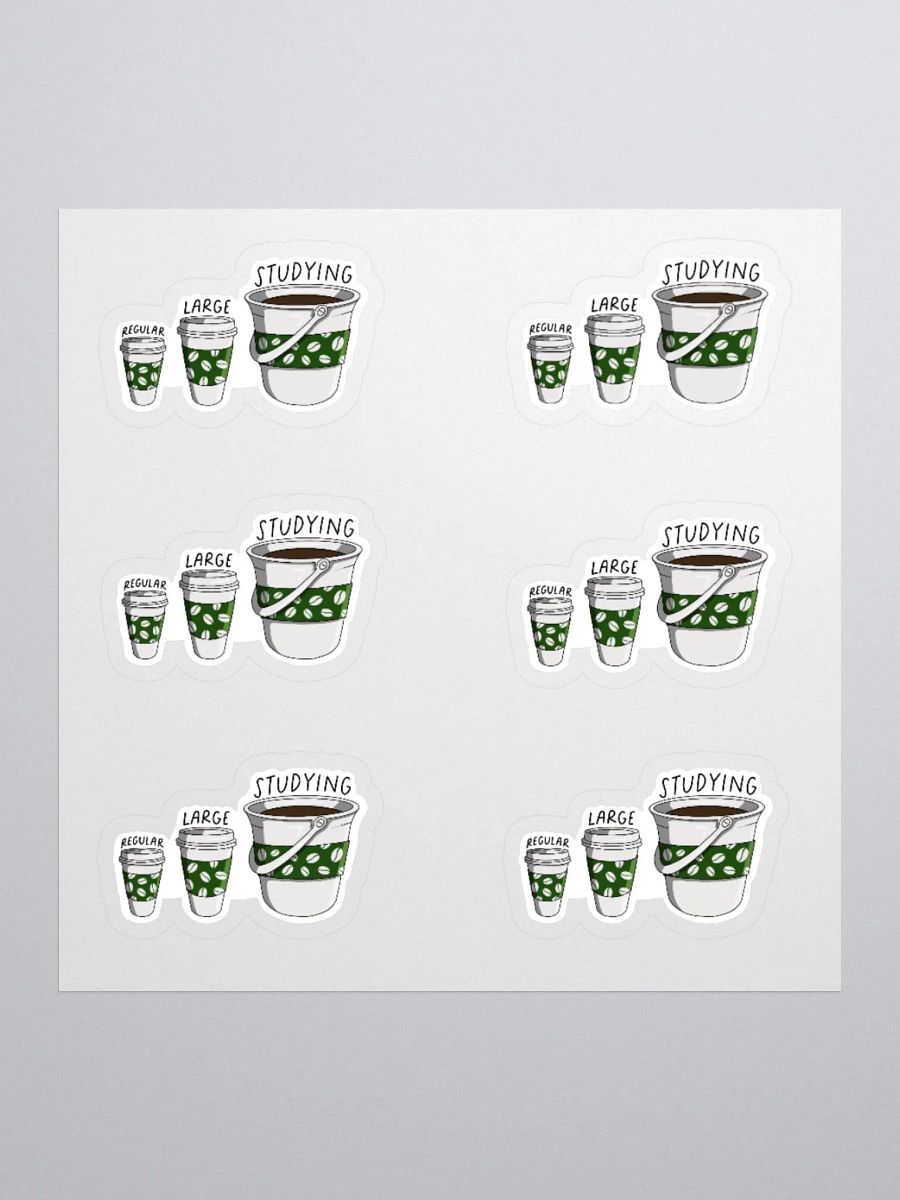 Coffee Study Sticker (MEDIUM Sheet) product image (1)