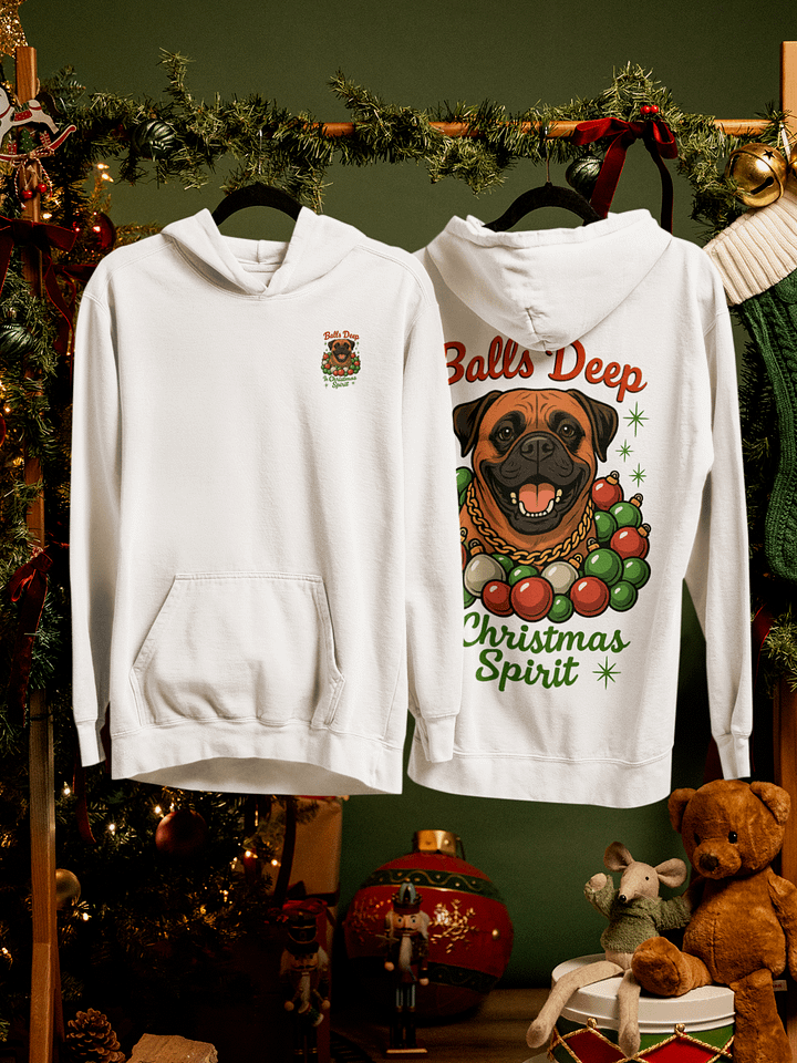 Bullmastiff Christmas Hoodie – Funny Balls Deep Holiday Hoodie, Dog Lover Gift product image (9)