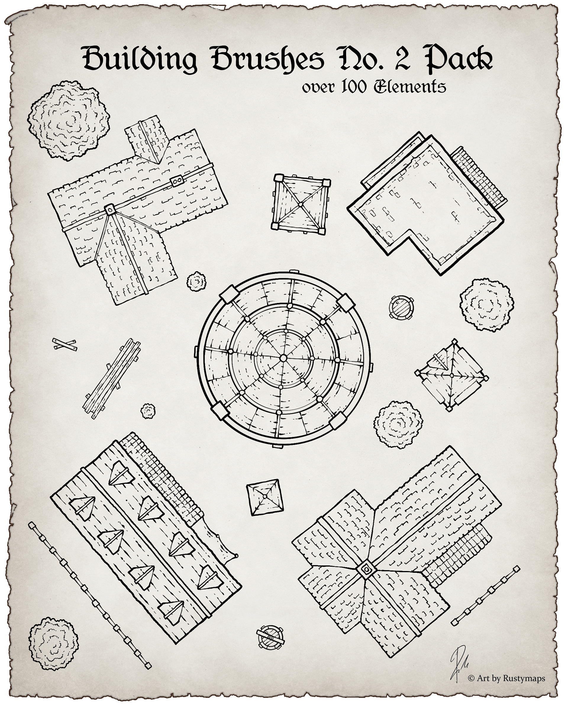 Map maker - Brush final bundle Pack product image (9)