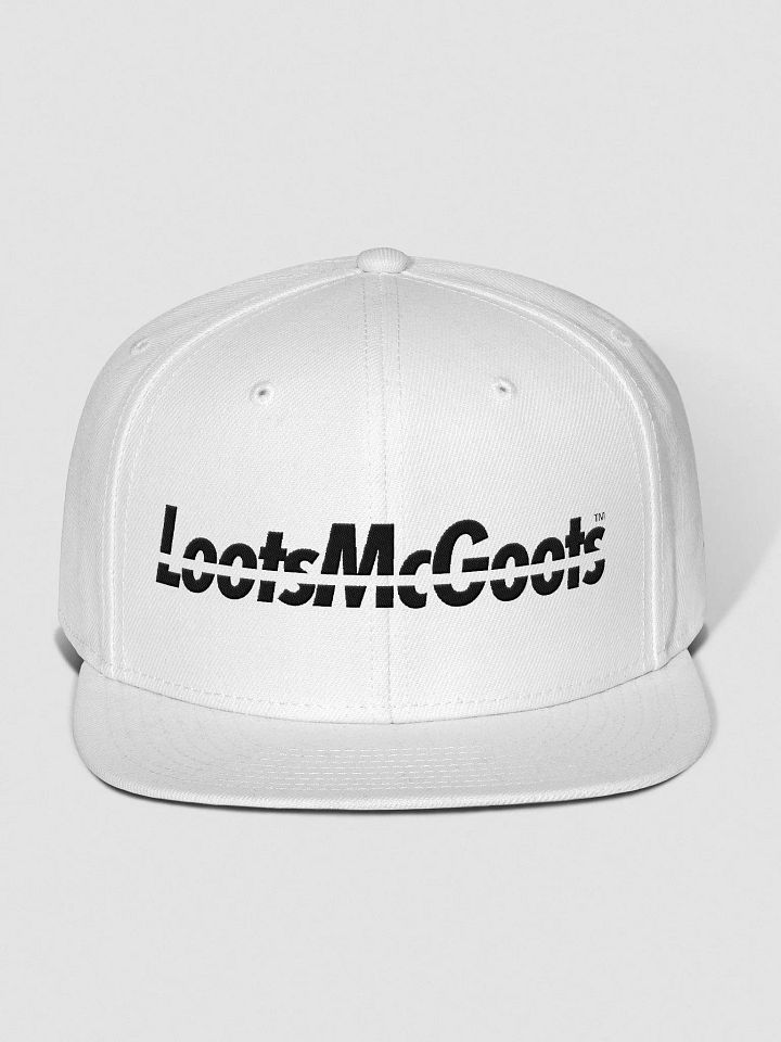 Monochrome Light Mode Flat Bill Snapback product image (1)