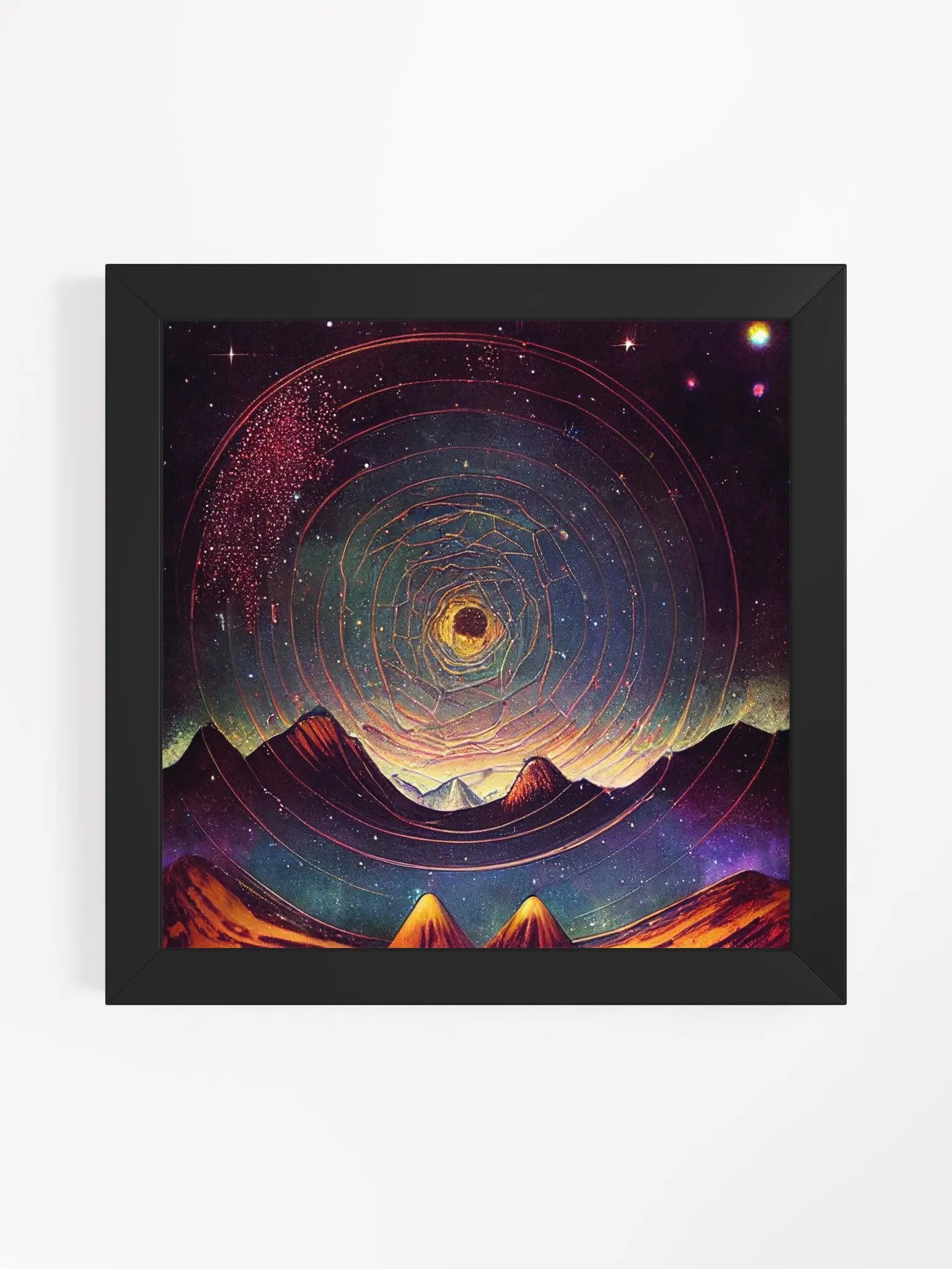 Vibrant Ayous Wood Framed Matte Poster product image (4)