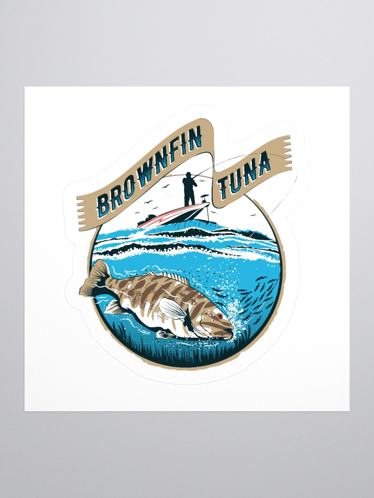 Brownfin Tuna Stickers product image (1)