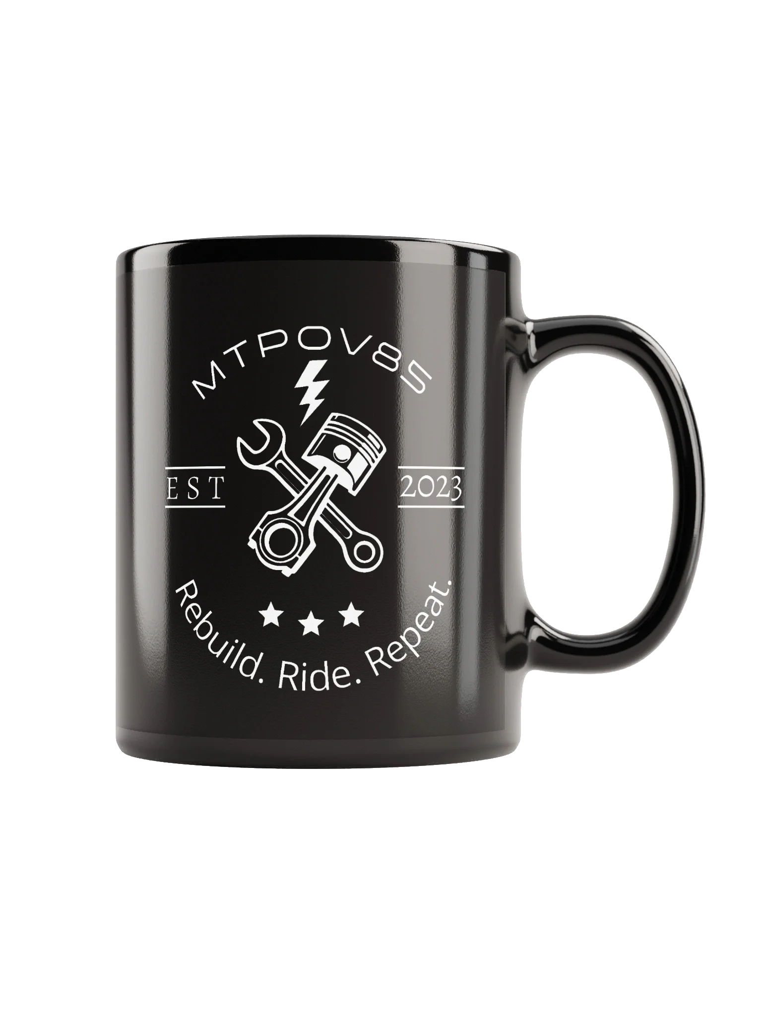 Rebuild. Ride. Repeat. Black Mug - 2 Sizes product image (1)