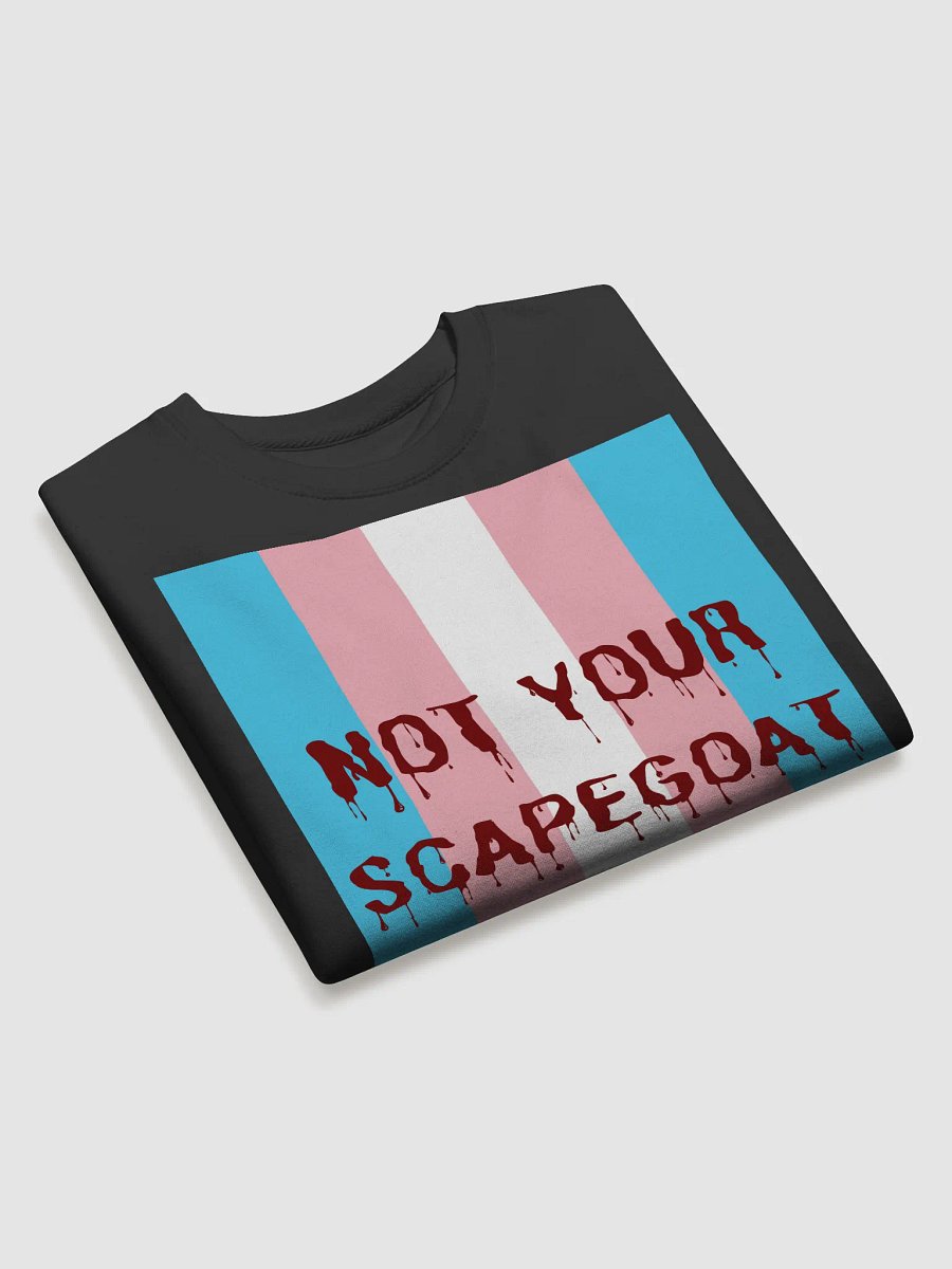 Transgender Pride "Not Your Scapegoat" Sweatshirt product image (3)