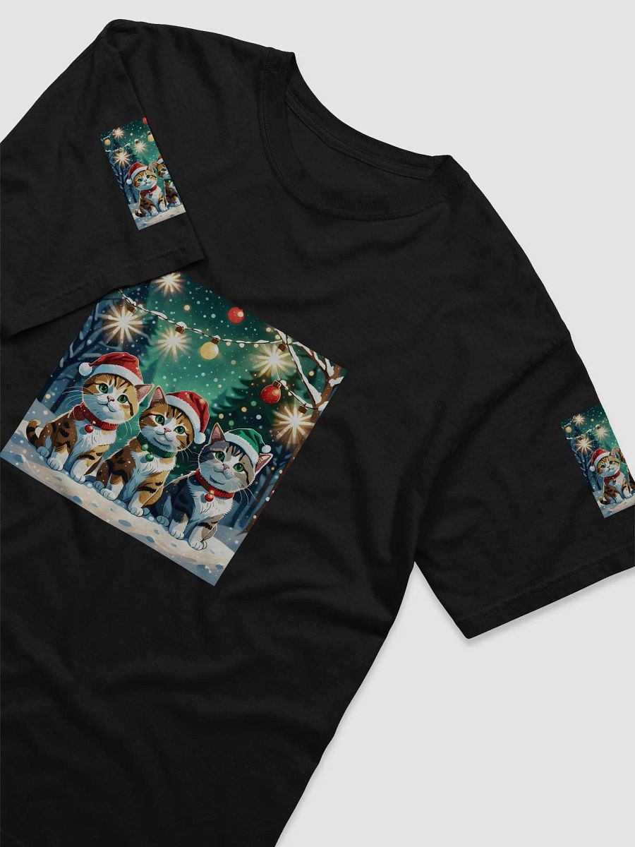 Cute Festive Cats Santa Tee product image (3)