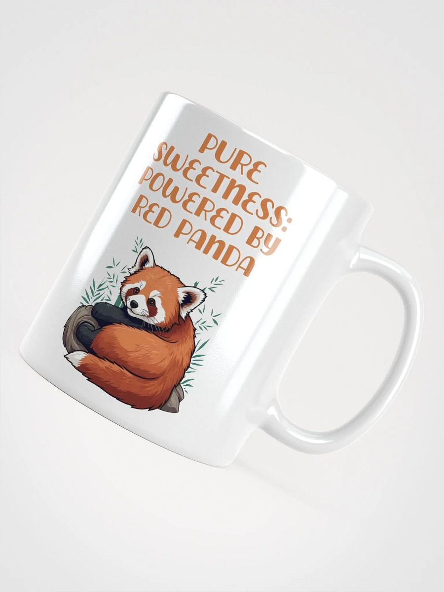 Pure Sweetness: Powered By Red Panda - Cute Animal Design White Mug product image (10)