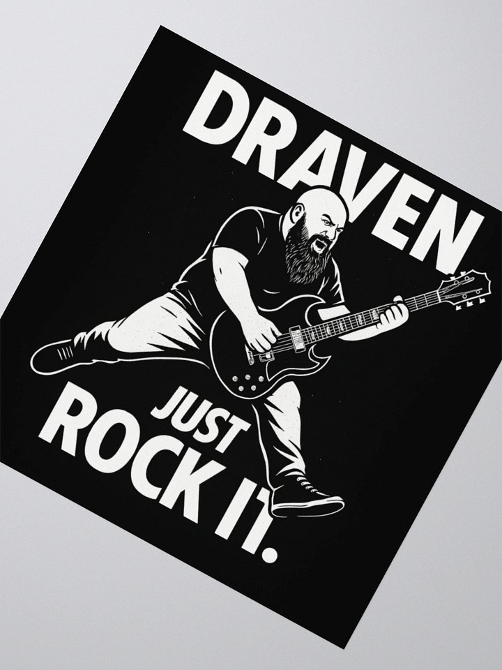 Draven "Just Rock It" Sticker product image (4)