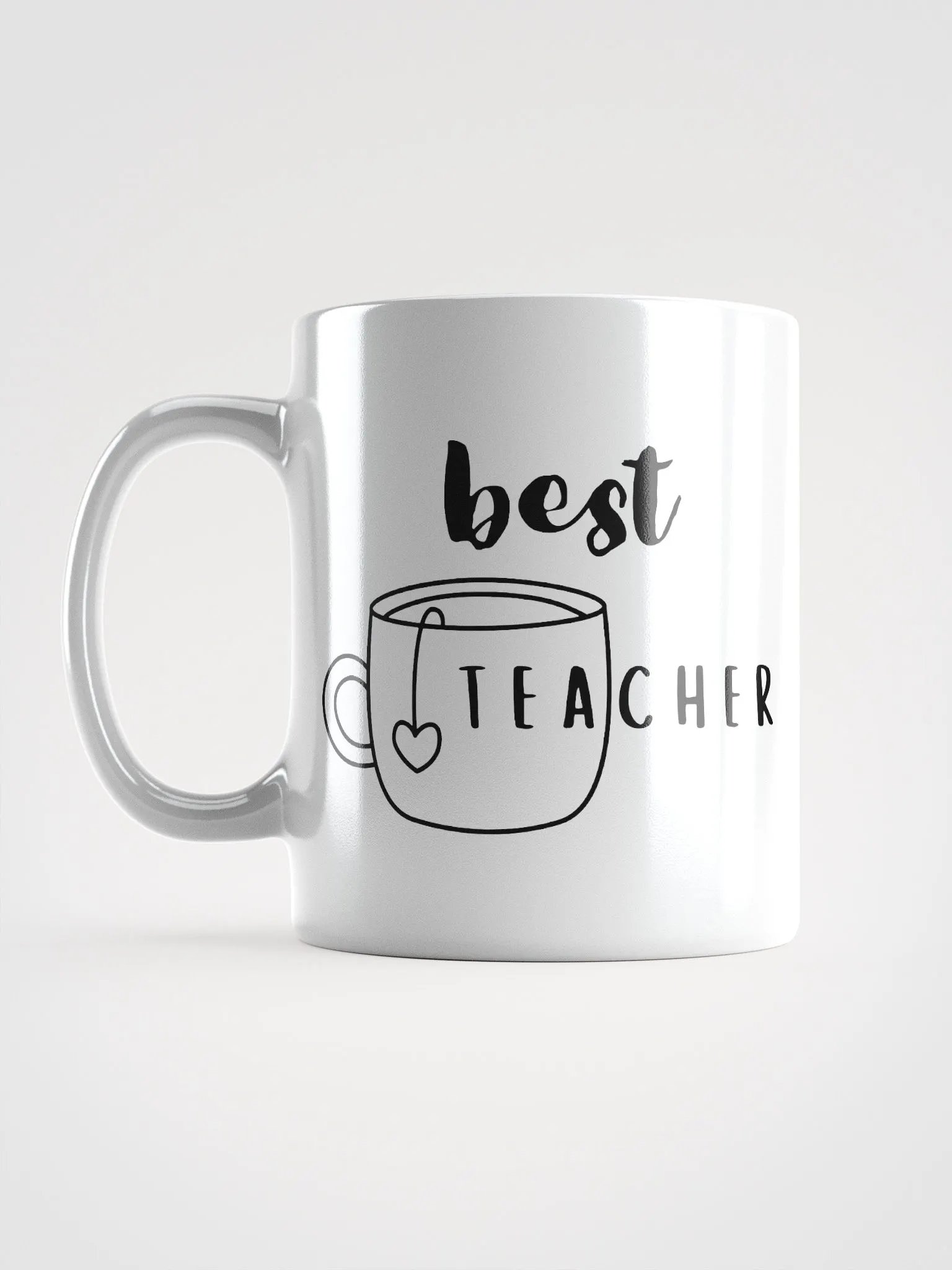 Best Teacher White Glossy Mug product image (6)