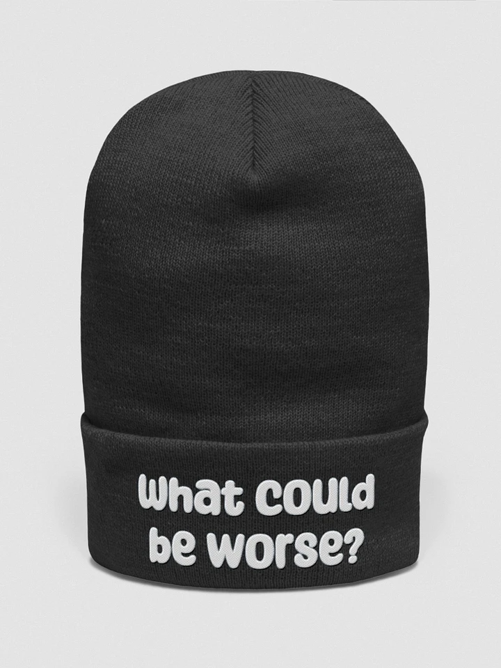 What Could Be Worse? Beanie - dark colours product image (1)