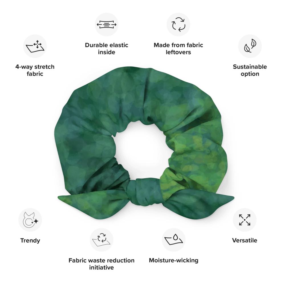 Verdant Vibes All-Over Print Scrunchie product image (12)