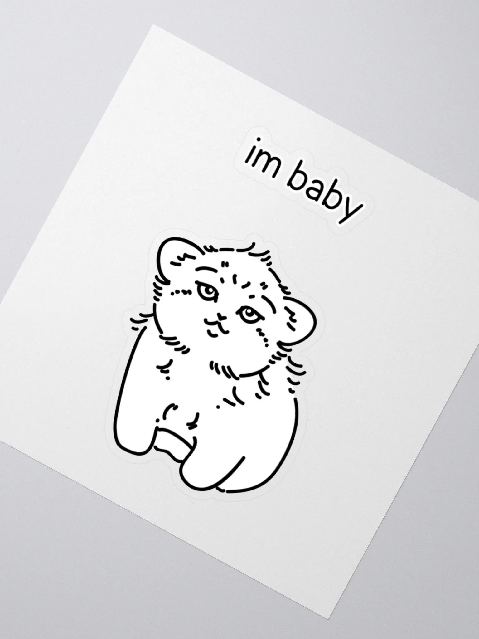 I'm Baby Manul - Sticker product image (4)