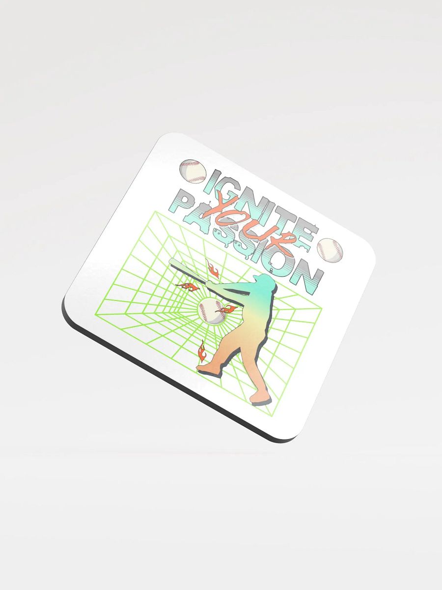 Ignite Your Passion Baseball Cork Coaster product image (3)