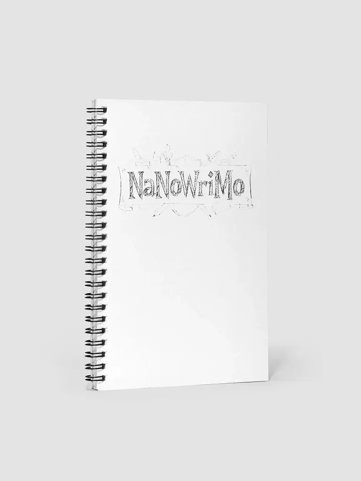 NaNoWriMo Spiral-Bound Pencil-Drawn Logo Notebook product image (1)