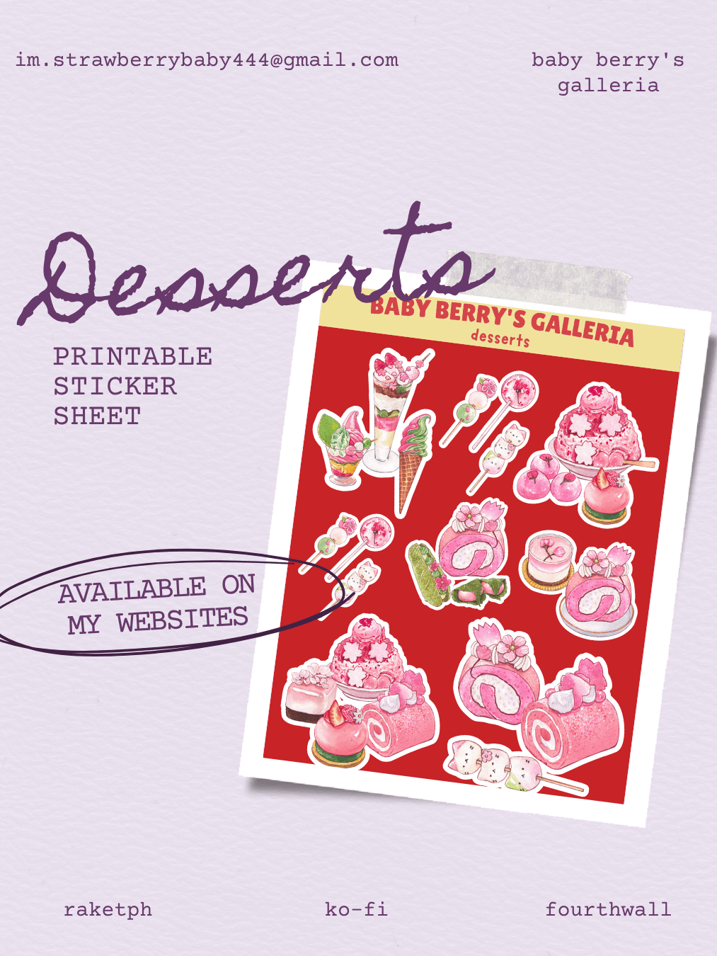 Cozy Cravings Sticker Pack product image (4)