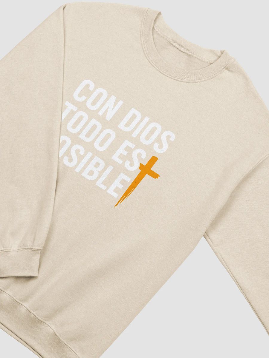 Sudadera Unisex Cuello Redondo | Con Dios todo es Posible product image (6)
