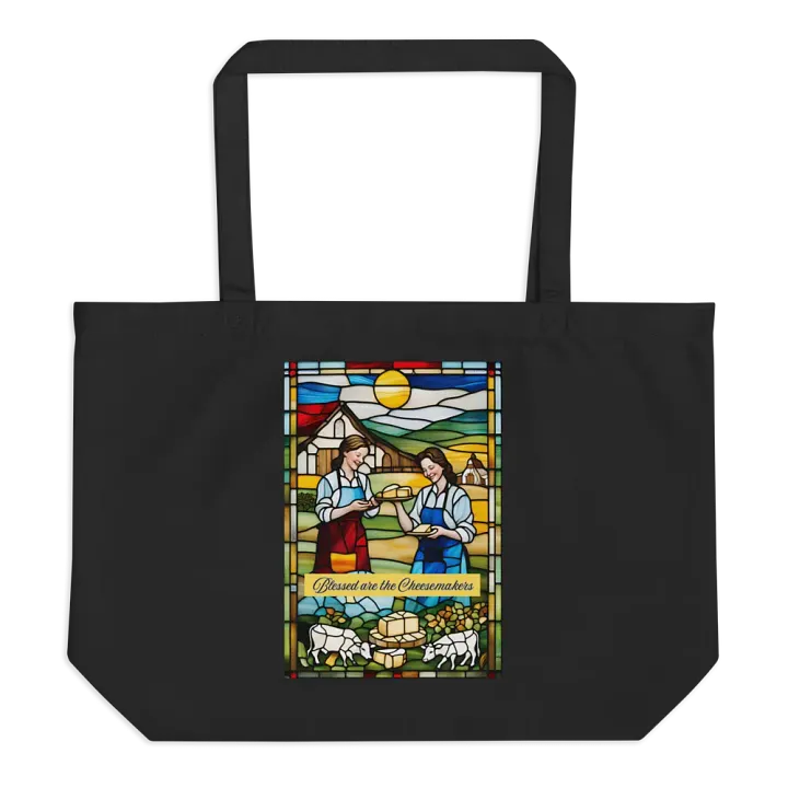 Blessed are the Cheesemakers Organic Tote #04 product image (1)