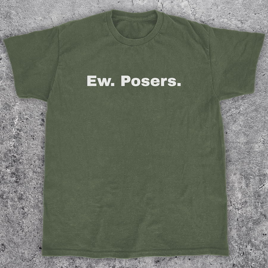 Ew Posers, Funny Skateboarding T-Shirt, Unisex product image (1)