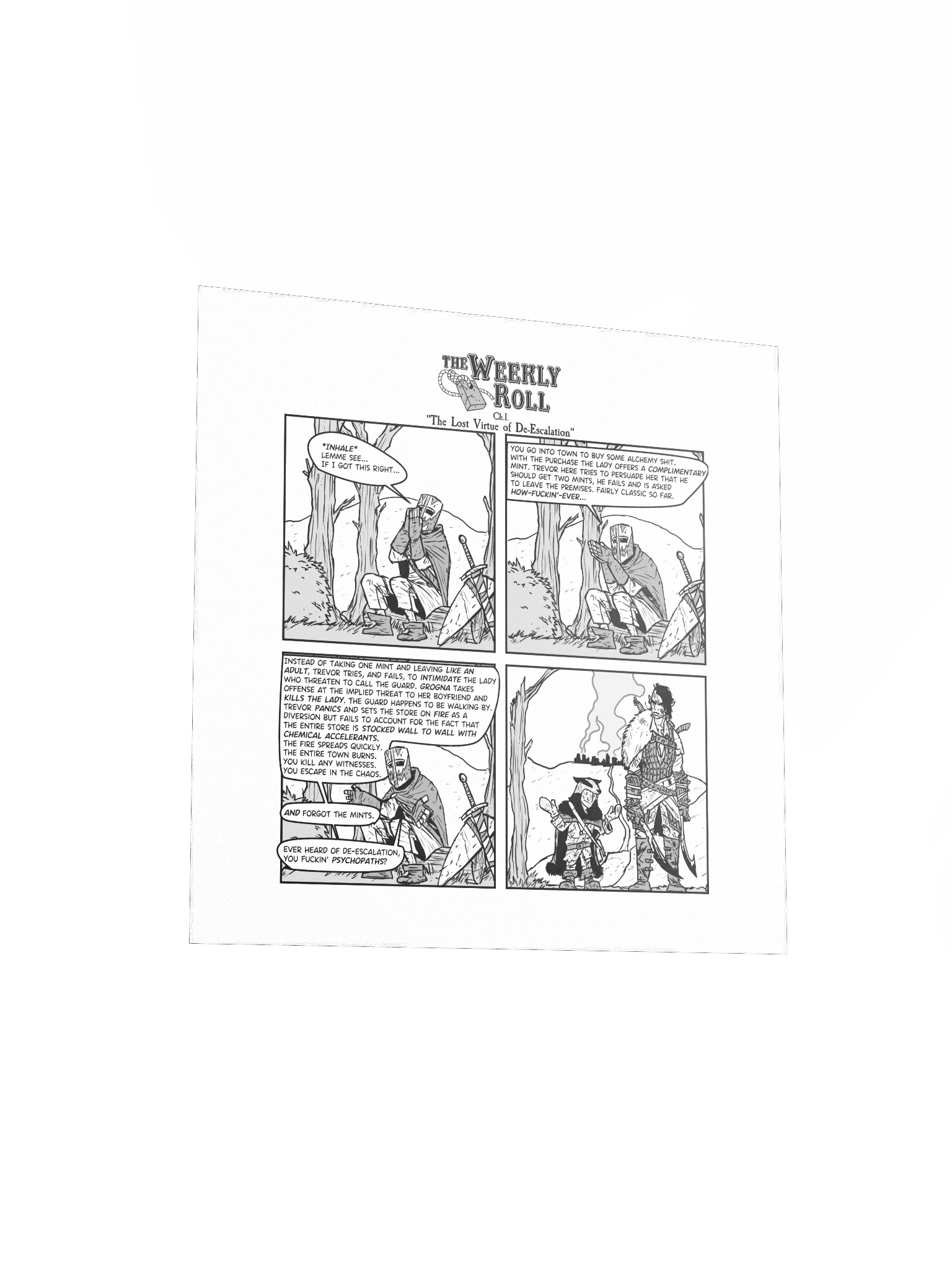 The Weekly Roll Ch. 1. Print Square product image (3)