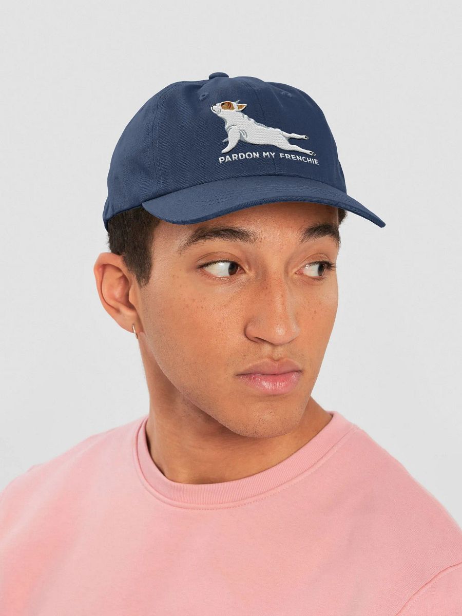 Pardon My Frenchie Classic Dad Hat(Embroidered) of a French Bulldog(Pied) product image (27)