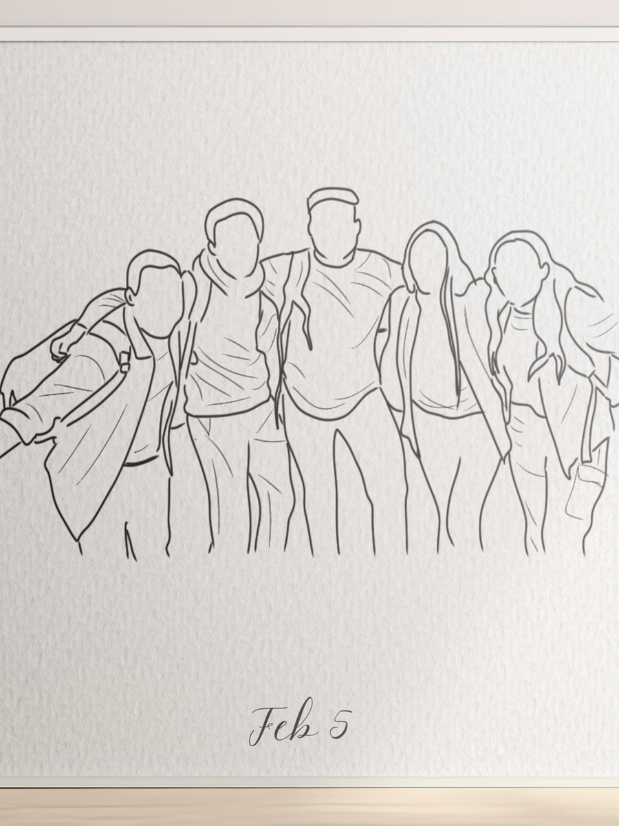 Custom line Art Portrait from Photo product image (7)