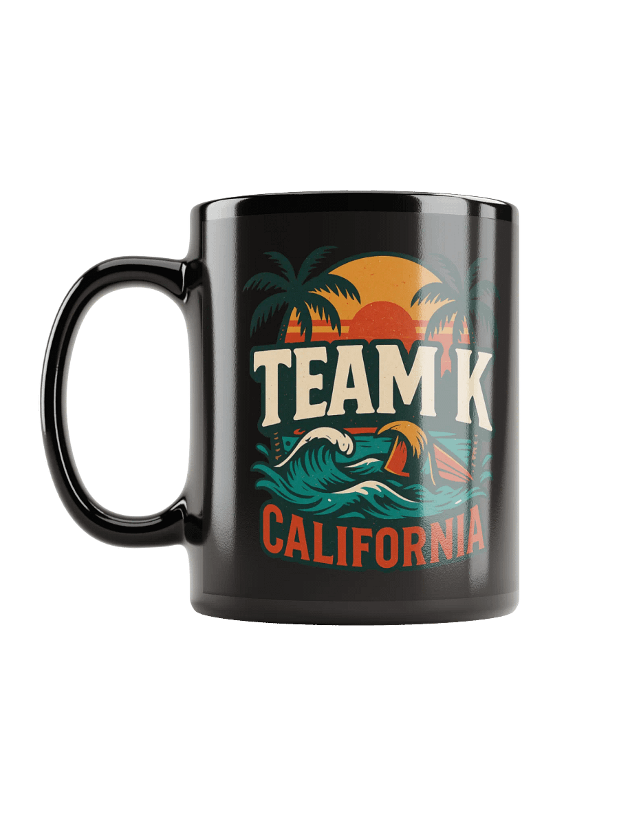 TEAM K CALIFORNIA Black Mug product image (6)