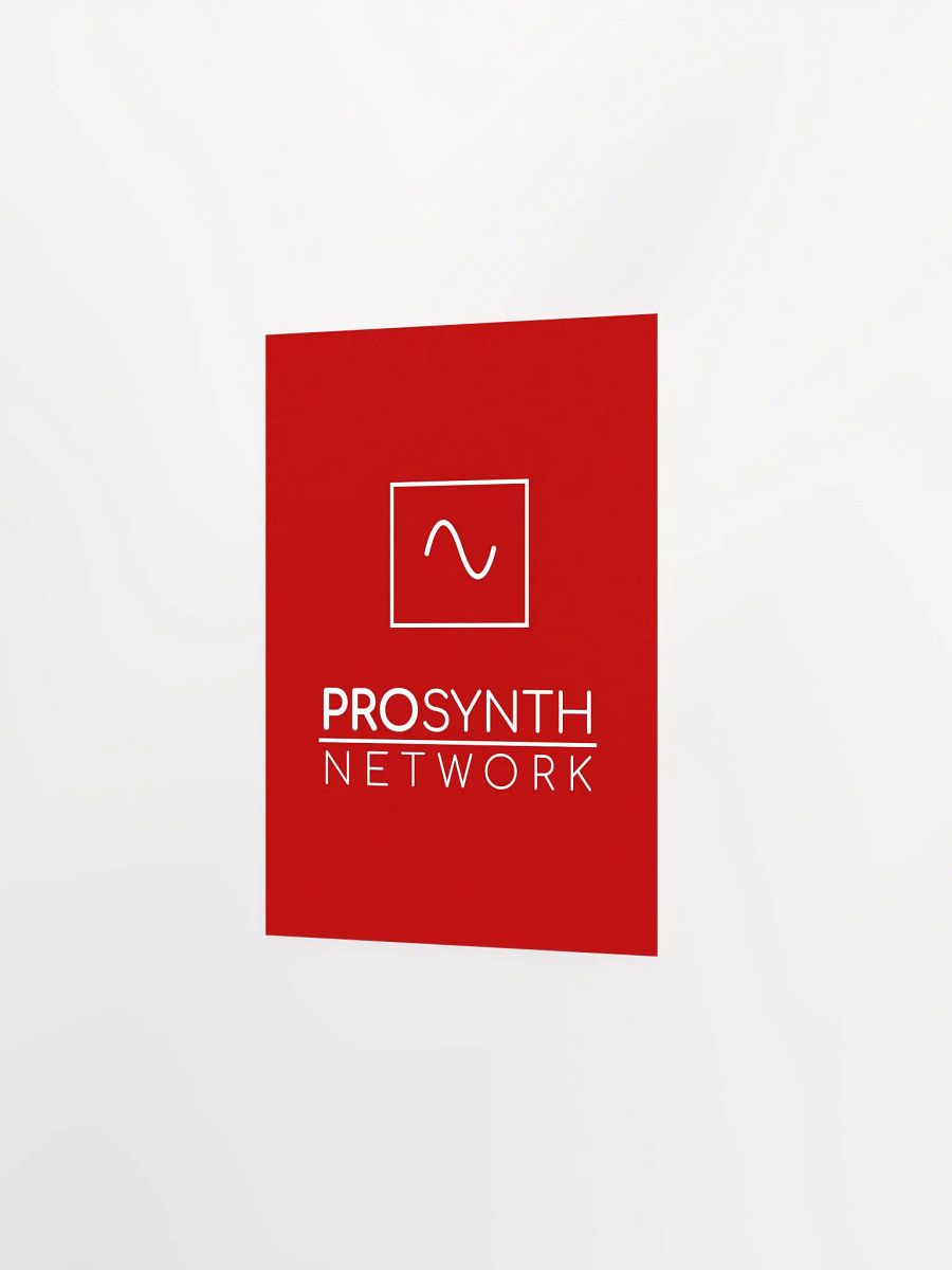 Pro Synth Network Poster (Red) product image (17)