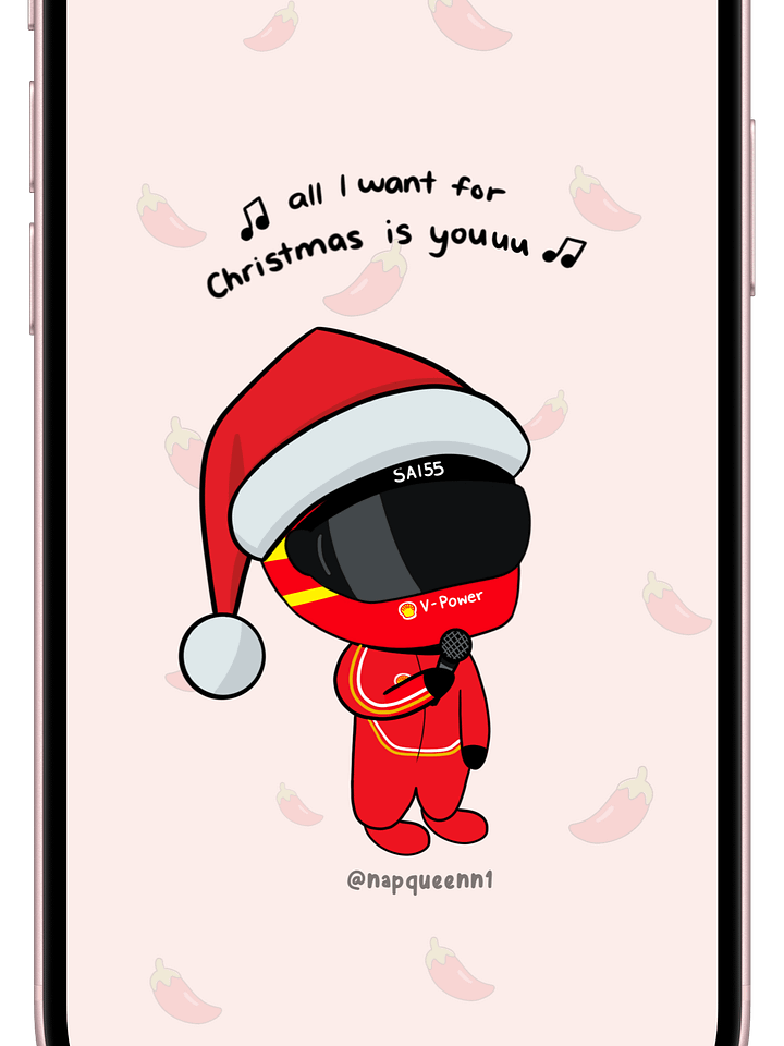 Singing Holiday Carlos - Phone Wallpaper product image (2)