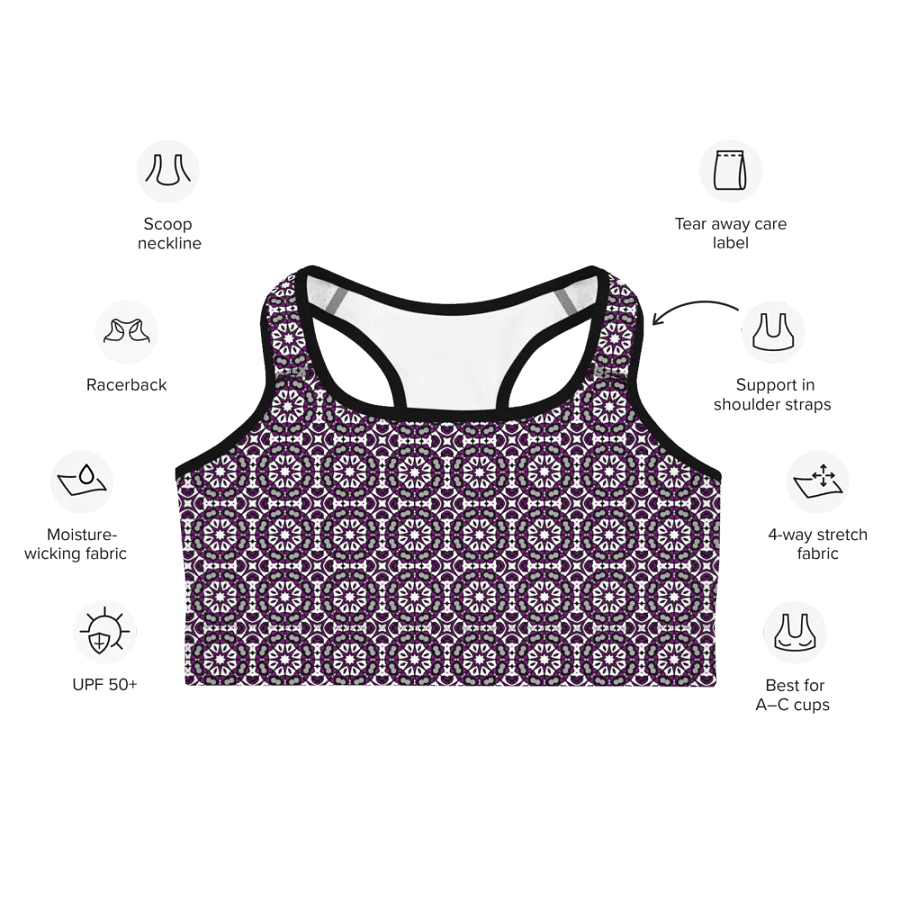 Asexual Abstract (1) - Sports Bra product image (7)