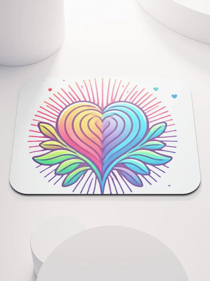 Vibrant Heart Mouse Pad product image (1)