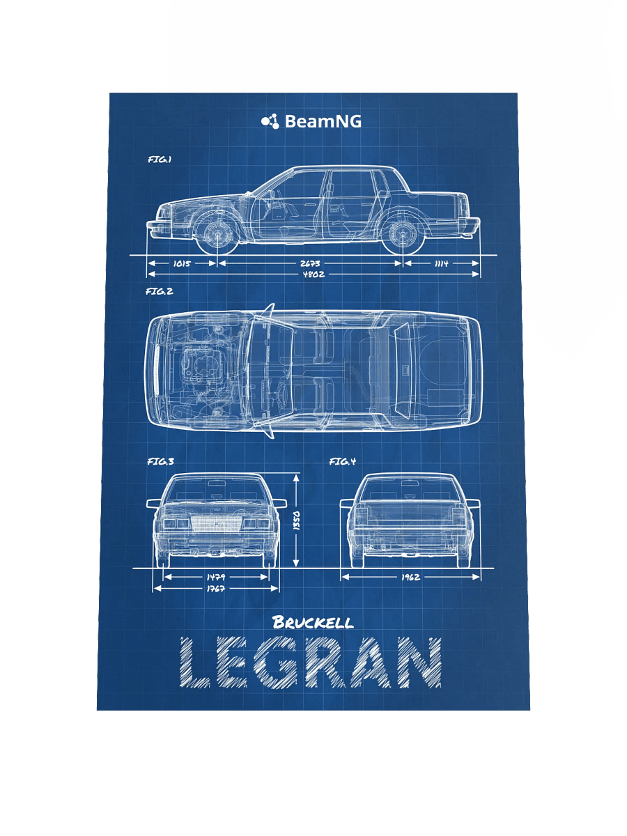 Bruckell Legran Blueprint Poster product image (1)