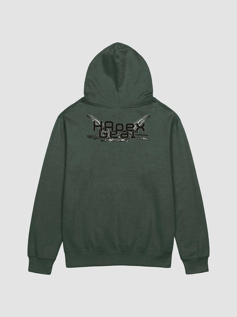 Midweight Hoodie - Black HApex Gear White Logo product image (5)