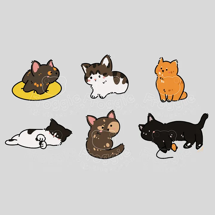 Cat Cafe Cats Doodle T-Shirt product image (2)