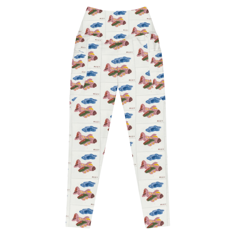 Kid Airplane (All-Over Print Leggings with Pockets) product image (3)