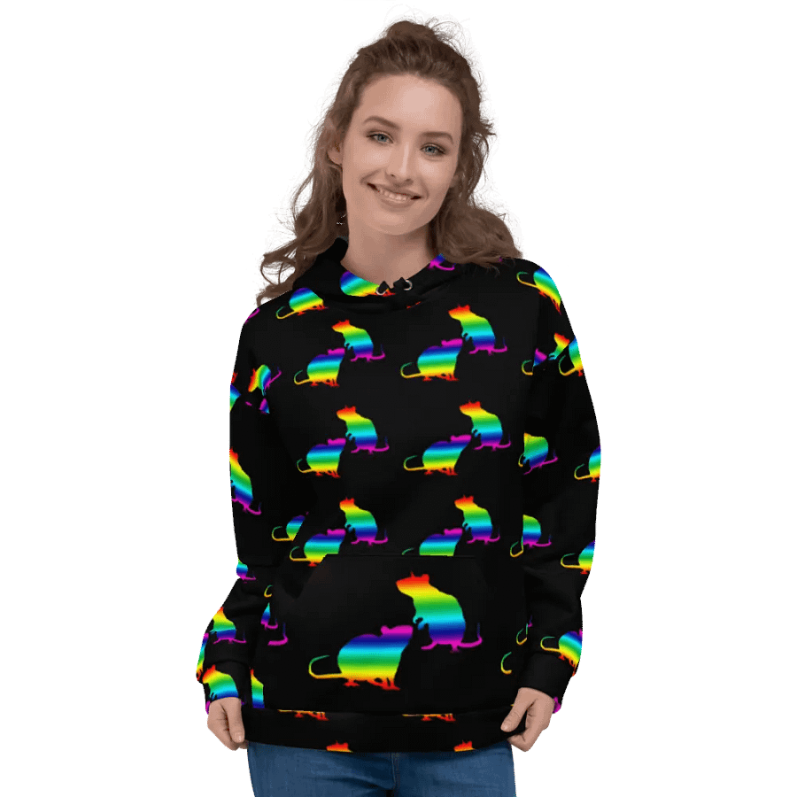 rainbow rats hoody product image (2)