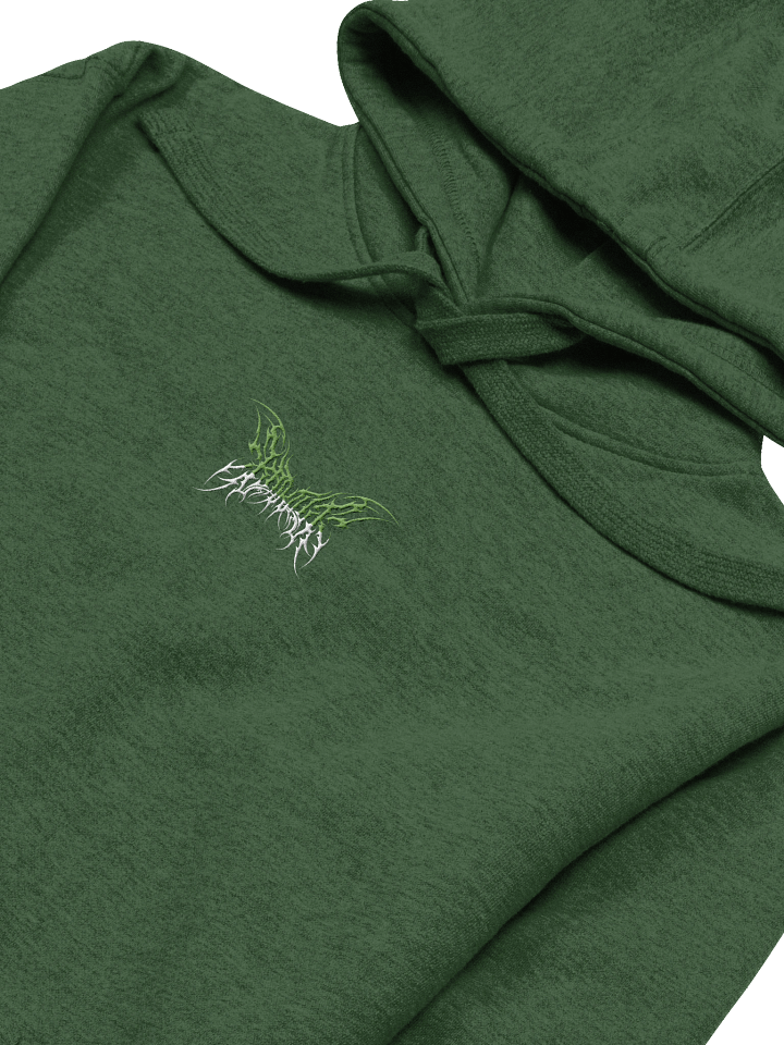 [Embroidered] Kat Kult Hoodie (Green & White logo) product image (25)